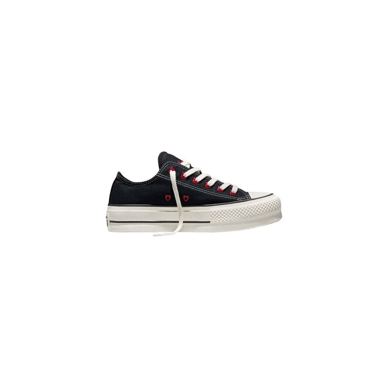 Converse Black Fabric Platform Sneakers - ClickThatClicks 