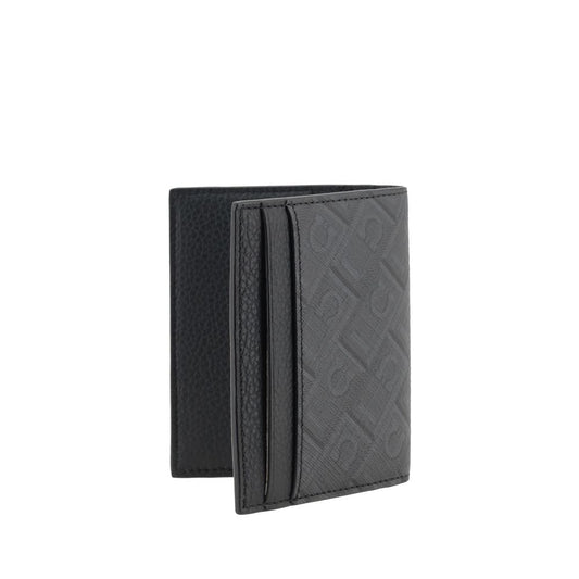 Ferragamo Black Calf Leather Bos Taurus Wallet - ClickThatClicks 