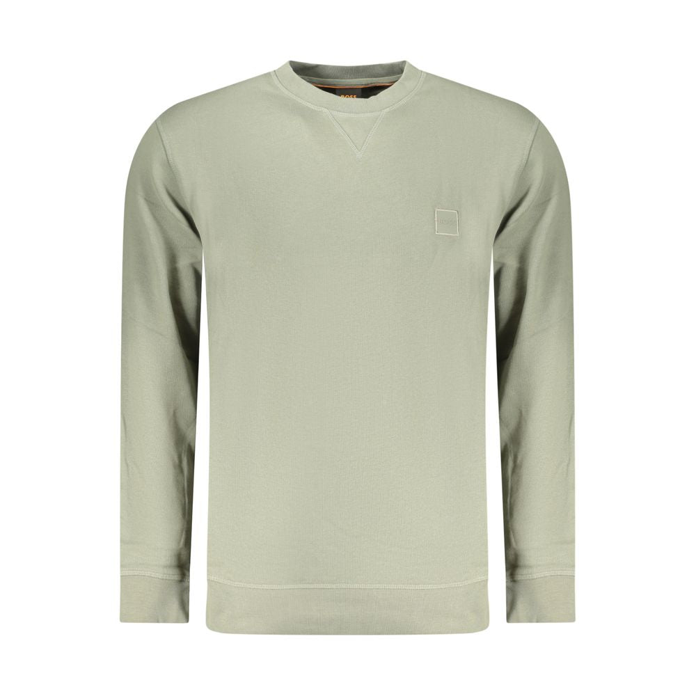 Hugo Boss Verde Cotton Men Sweatshirt - ClickThatClicks 