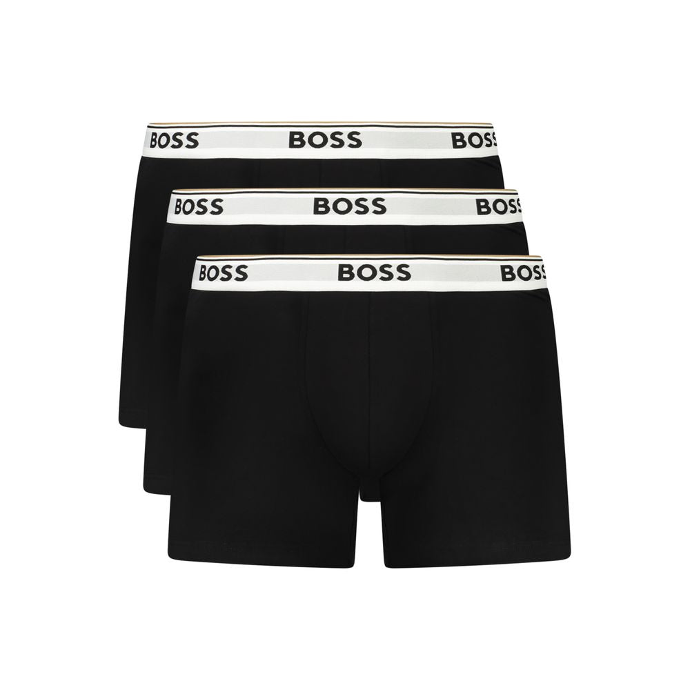 Hugo Boss Black Cotton Men Boxer - ClickThatClicks 