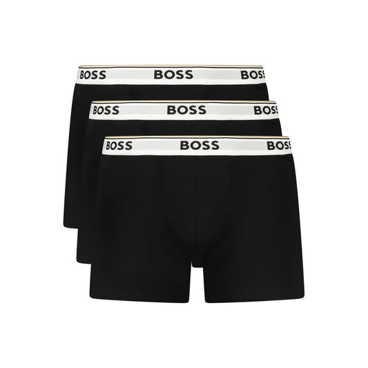 Hugo Boss Black Cotton Men Boxer - ClickThatClicks 