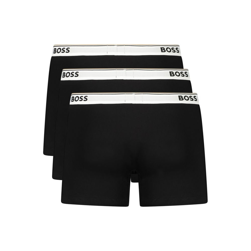 Hugo Boss Black Cotton Men Boxer - ClickThatClicks 