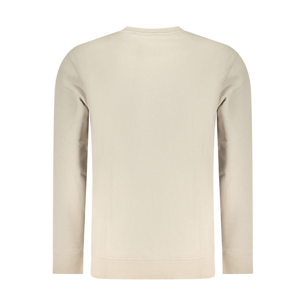 Hugo Boss Beige Cotton Men Sweatshirt - ClickThatClicks 