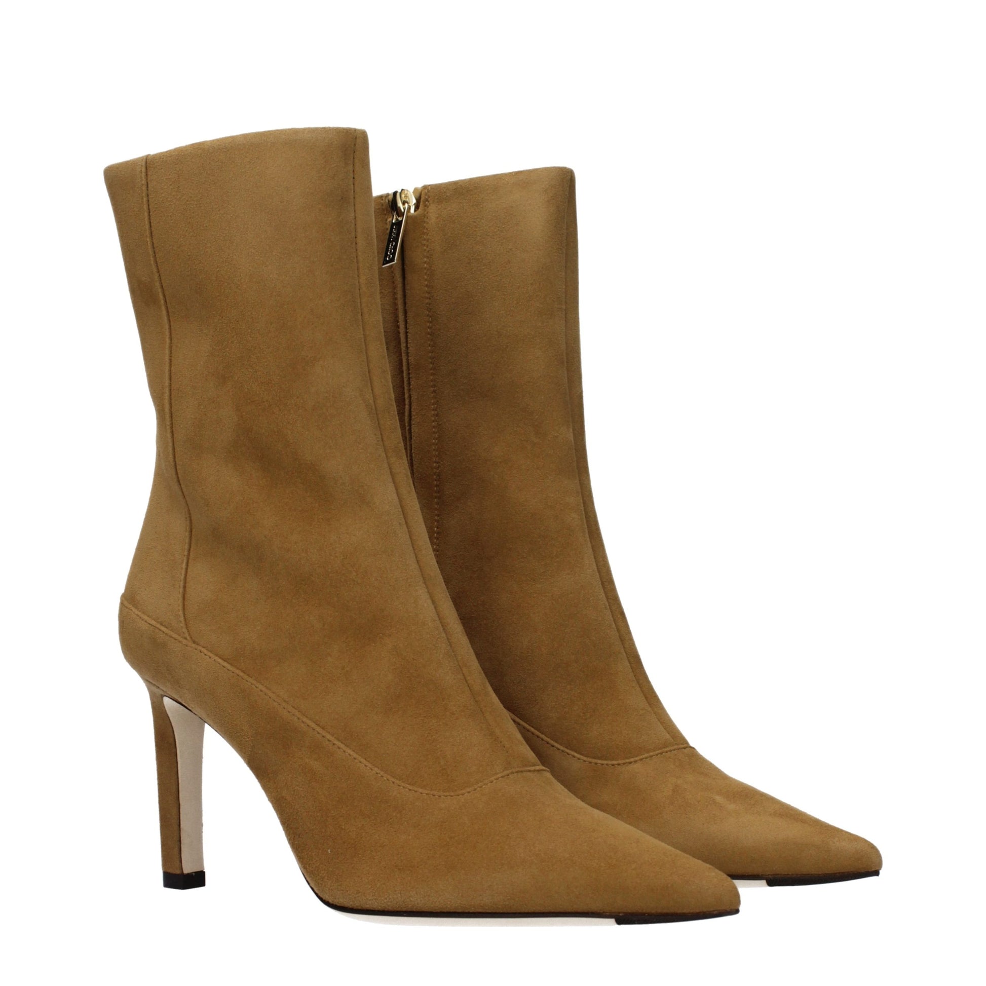 Jimmy Choo Brown Leather Ankle Boots - ClickThatClicks 