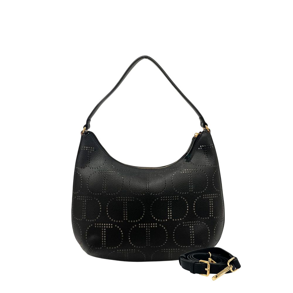 Twinset Black PU Women Handbag - ClickThatClicks 