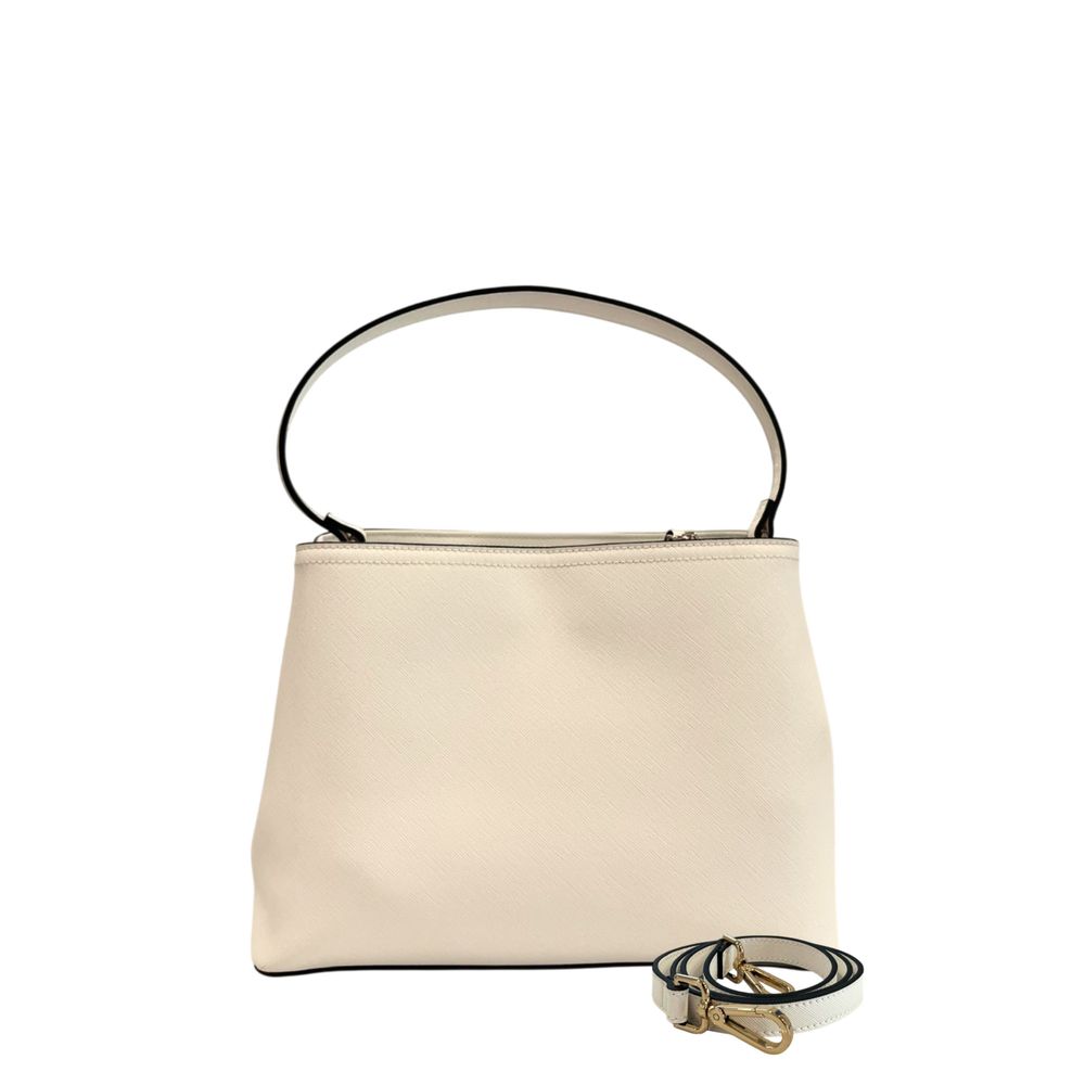 Twinset White PU Women Handbag - ClickThatClicks 