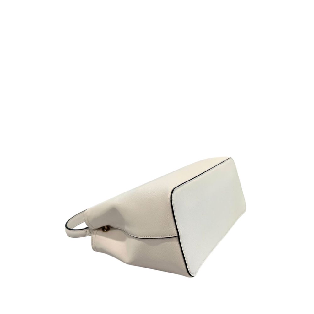 Twinset White PU Women Handbag - ClickThatClicks 