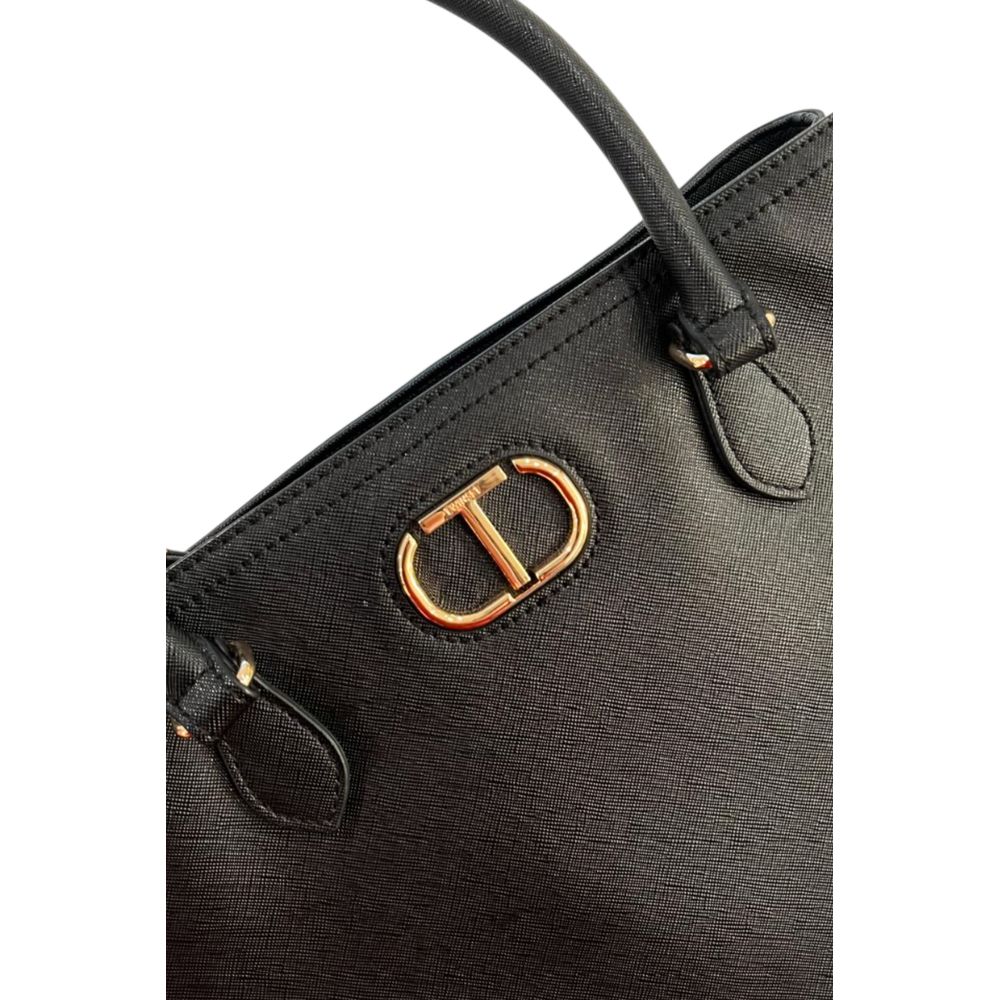 Twinset Yellow Polyurethane Women Shoulder Bag - ClickThatClicks 