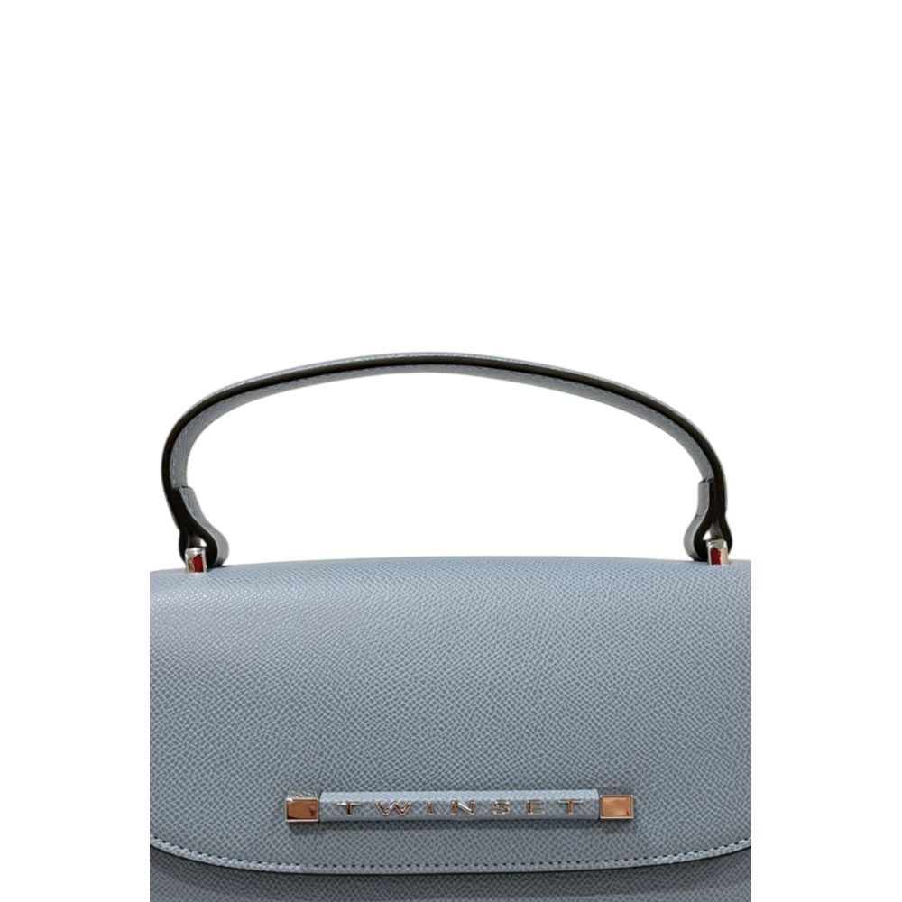 Twinset Blue PU Women Handbag - ClickThatClicks 