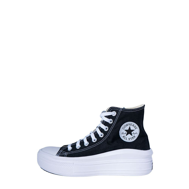 Converse Black Cotton Platform Sneakers - ClickThatClicks 