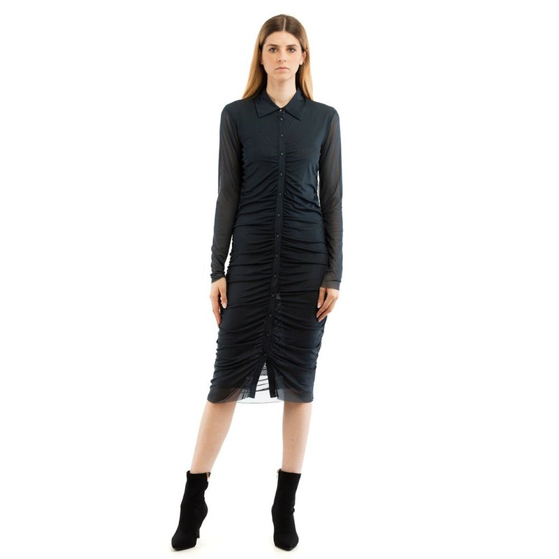 Patrizia Pepe Blue Polyester Casual Dress - ClickThatClicks 