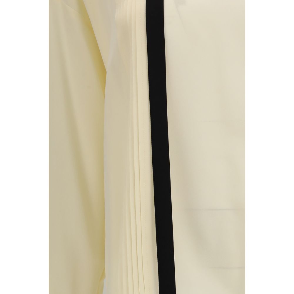 Max Mara Beige Silk Blouse - ClickThatClicks 