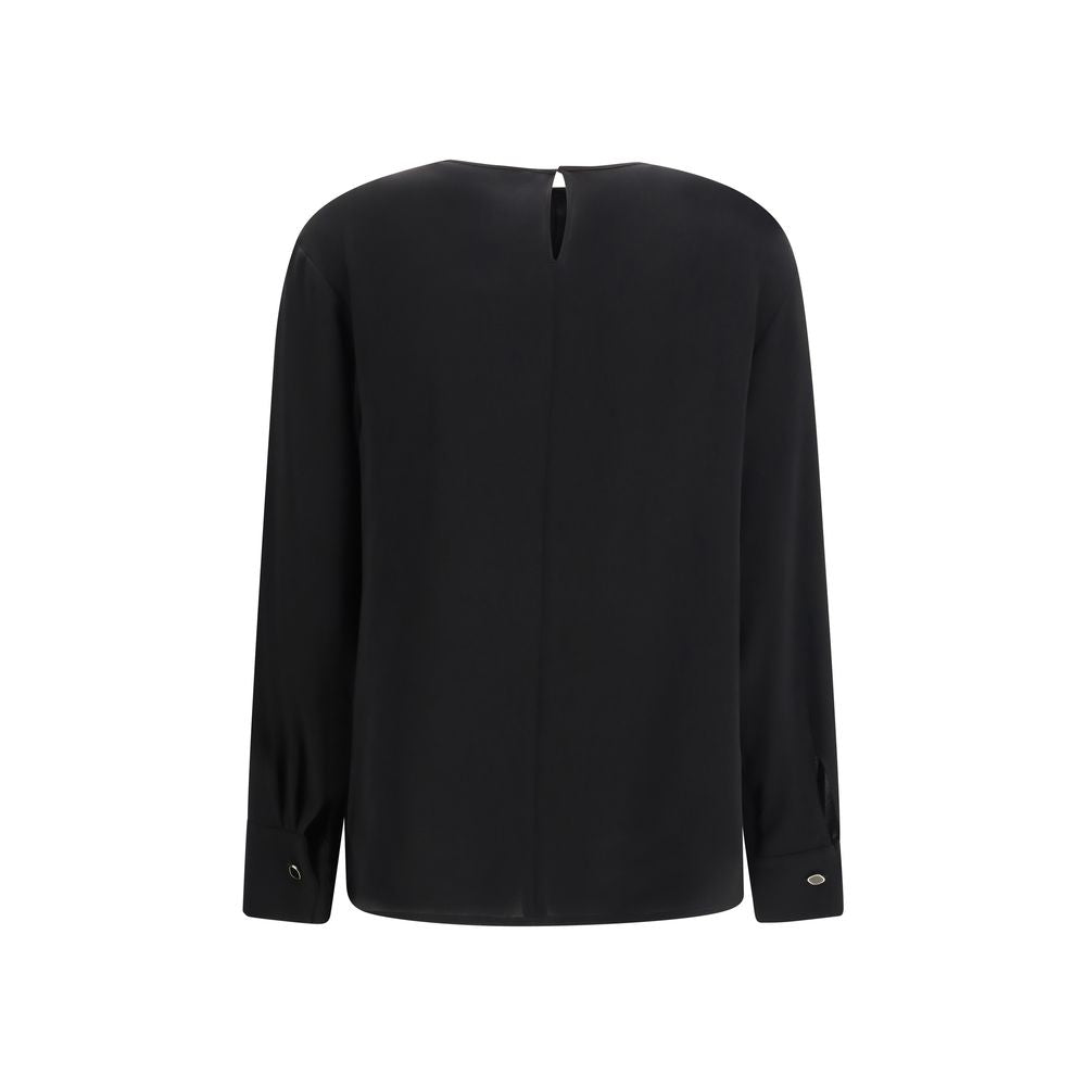 Max Mara Black Triacetate Blouse - ClickThatClicks 