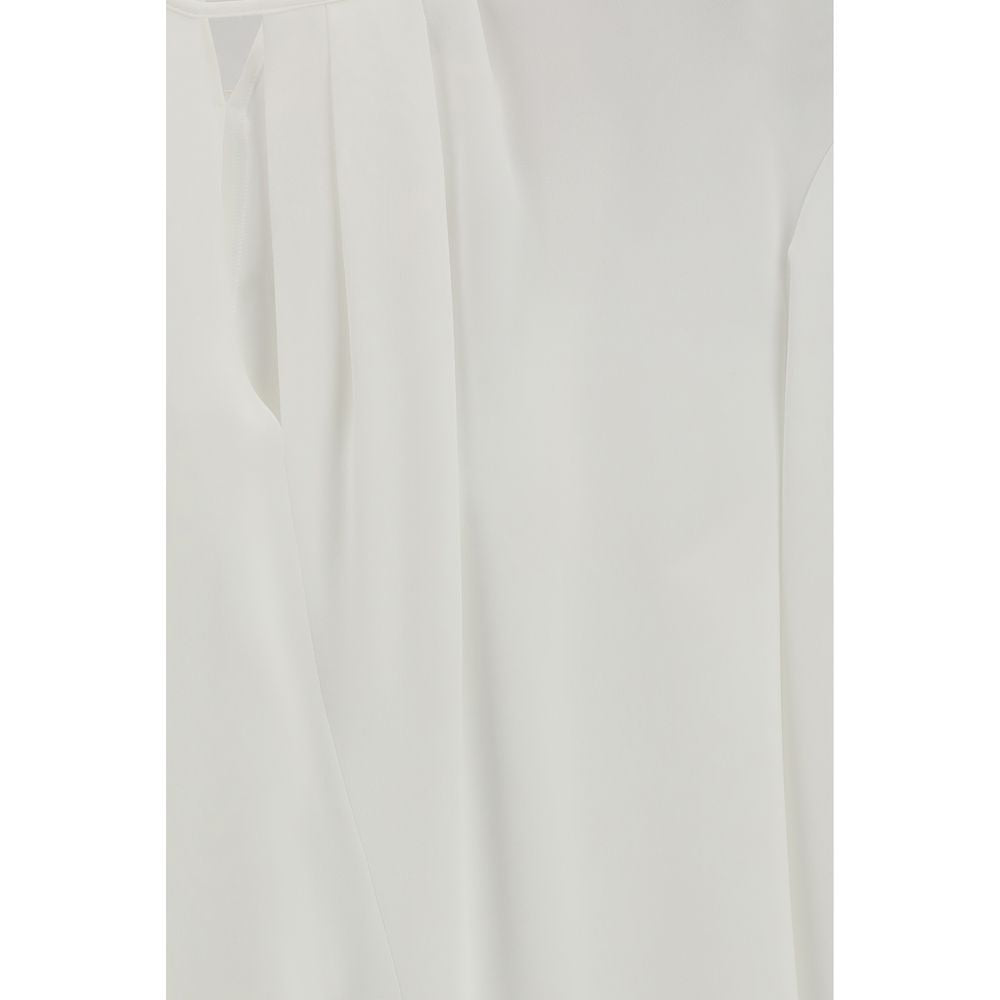 Max Mara White Triacetate Blouse - ClickThatClicks 