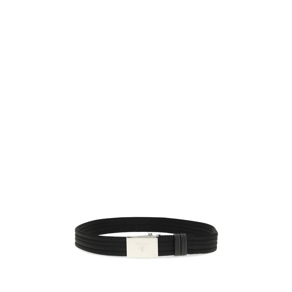 Prada Black Polyester Thin Belt - ClickThatClicks 