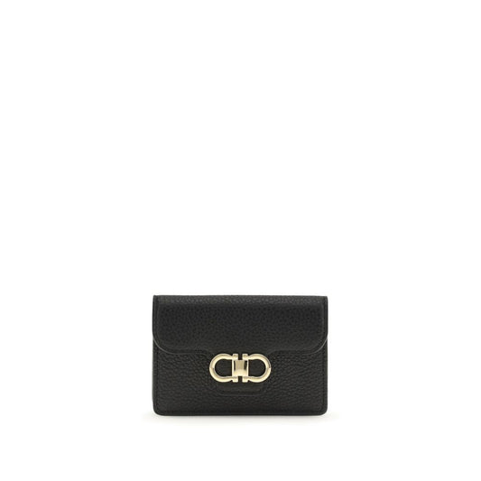Ferragamo Black Calf Leather Bos Taurus Wallet - ClickThatClicks 
