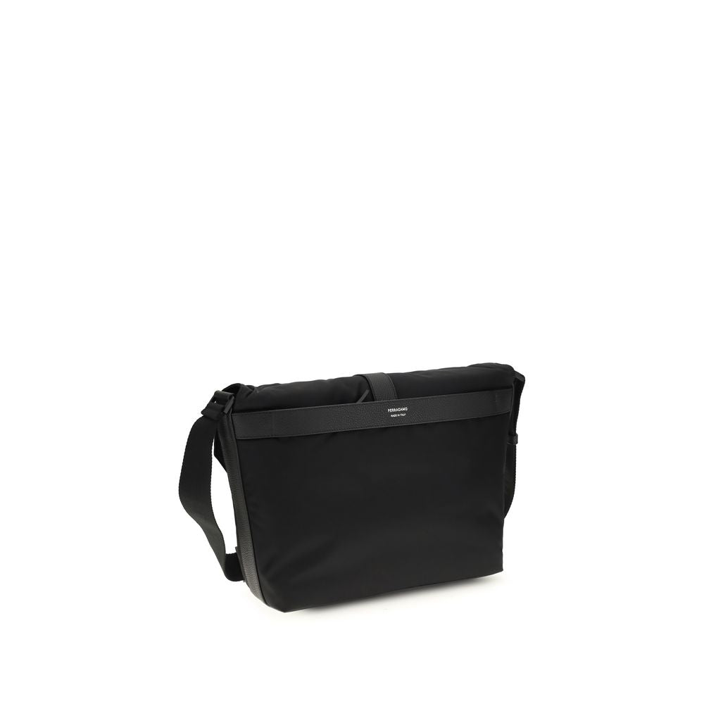 Ferragamo Black Nylon Handbag - ClickThatClicks 