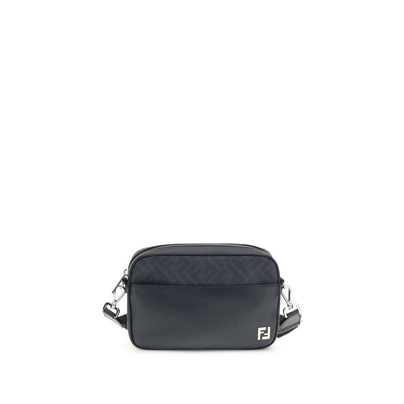Fendi Blue Calf Leather Bos Taurus Shoulder Bag - ClickThatClicks 