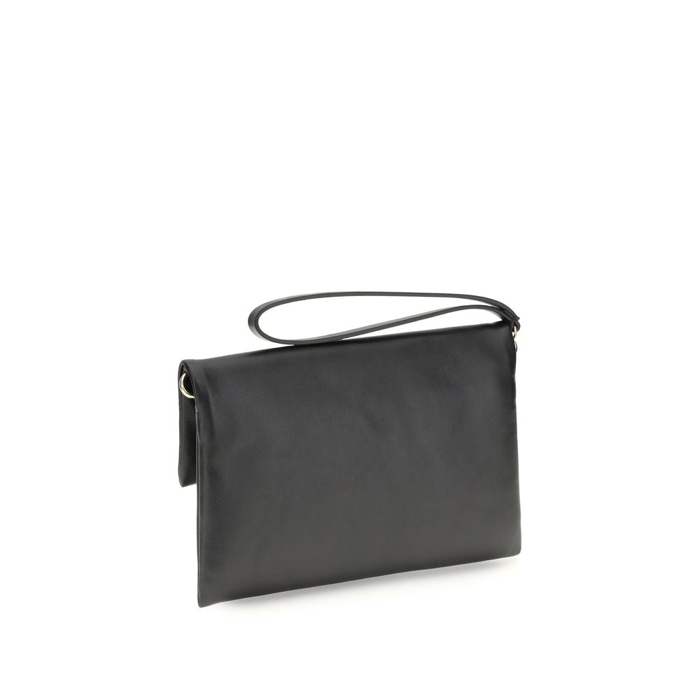 Fendi Black Calf Leather Bos Taurus Shoulder Bag - ClickThatClicks 