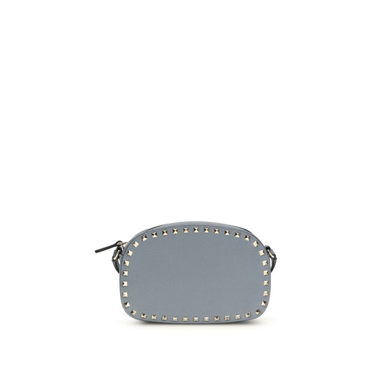 Valentino Garavani Blue Calf Leather Bos Taurus Shoulder Bag - ClickThatClicks 
