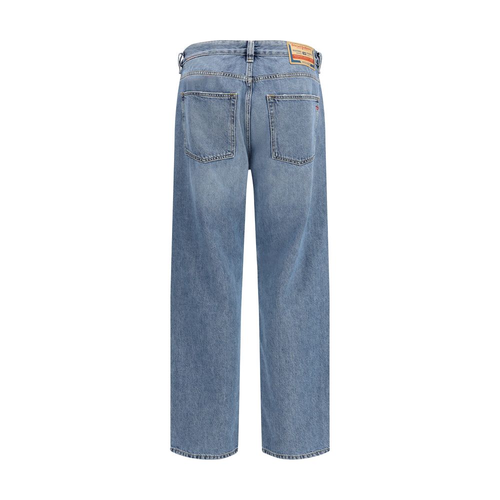 Diesel Blue Cotton Relaxed Fit Jeans - ClickThatClicks 
