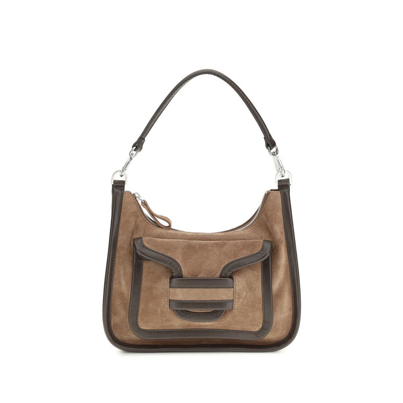 Pierre Hardy Brown Calf Leather Bos Taurus Shoulder Bag - ClickThatClicks 