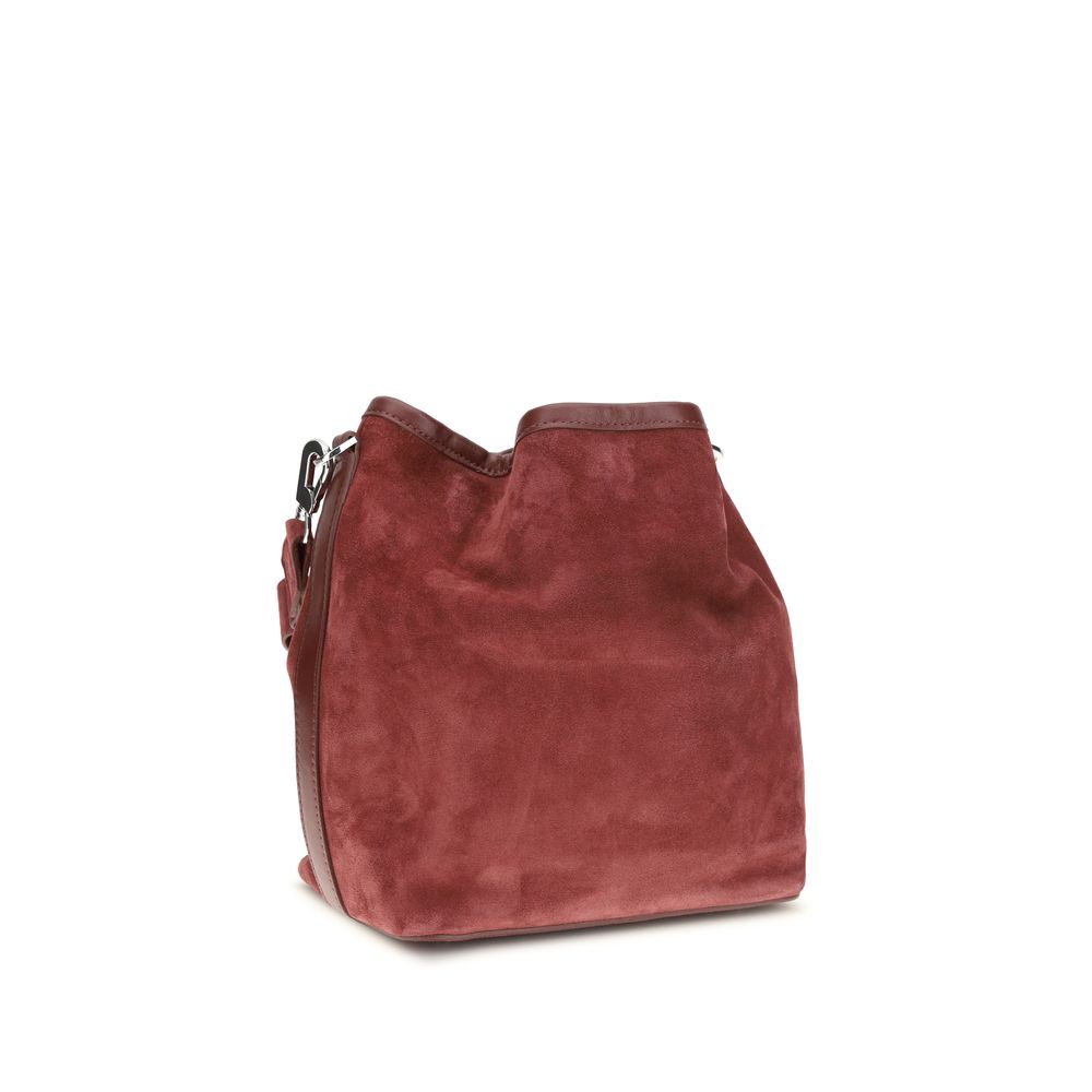 Pierre Hardy Bordeaux Calf Leather Bos Taurus Backet Bag - ClickThatClicks 