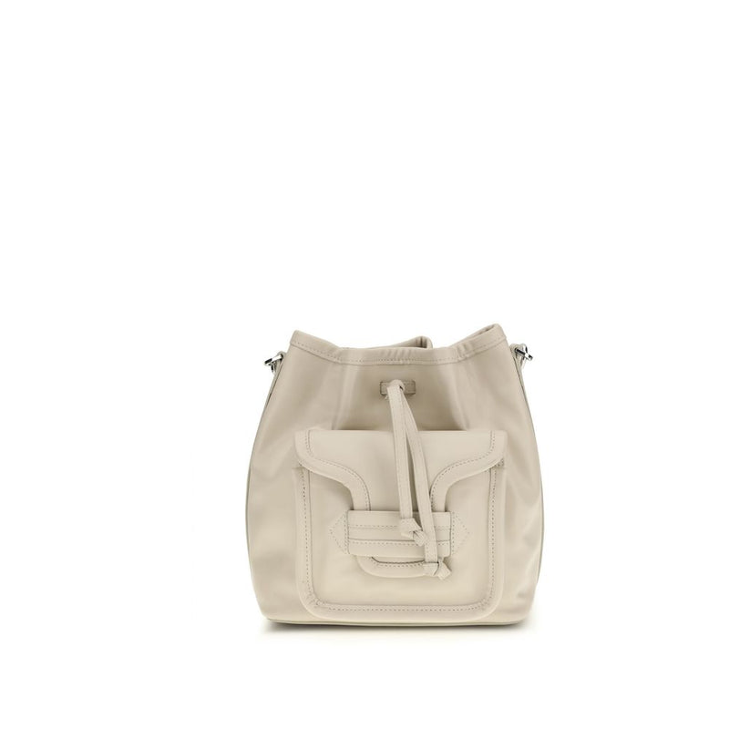 Pierre Hardy Beige Calf Leather Bos Taurus Backet Bag - ClickThatClicks 