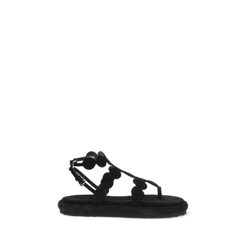Pierre Hardy Black Calf Leather Bos Taurus Platform Sandals - ClickThatClicks 
