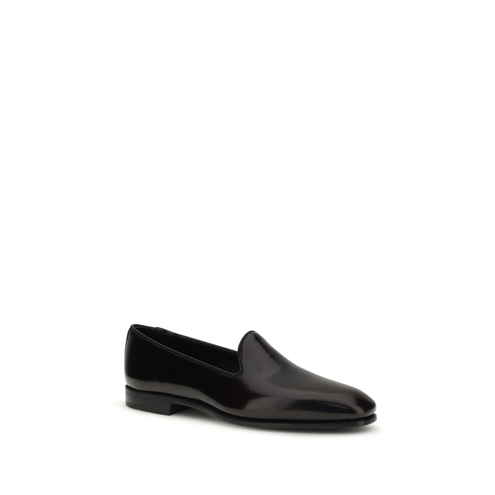Church's Black Calf Leather Bos Taurus Slip-On Loafers - ClickThatClicks 