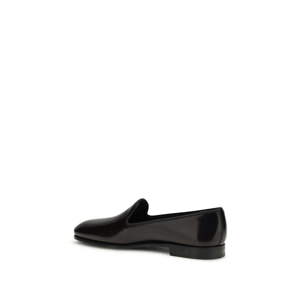 Church's Black Calf Leather Bos Taurus Slip-On Loafers - ClickThatClicks 