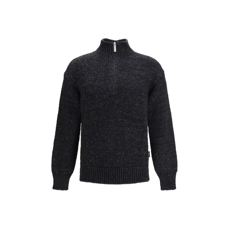 LAMINAR Black Cotton Sweatshirt - ClickThatClicks 