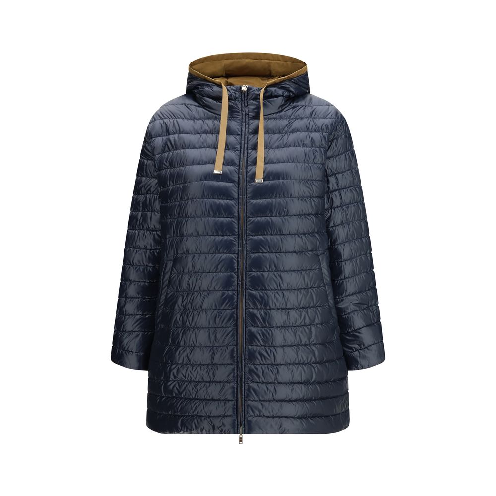Herno Blue Polyamide Coat - ClickThatClicks 