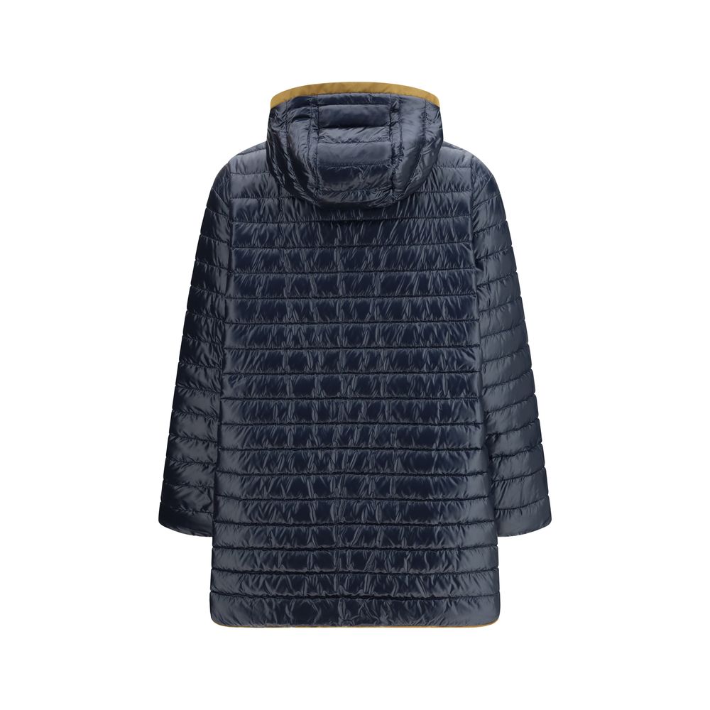 Herno Blue Polyamide Coat - ClickThatClicks 