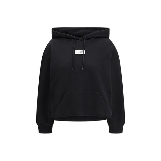 MM6 Black Cotton Sweatshirt - ClickThatClicks 