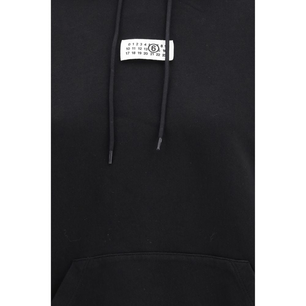 MM6 Black Cotton Sweatshirt - ClickThatClicks 