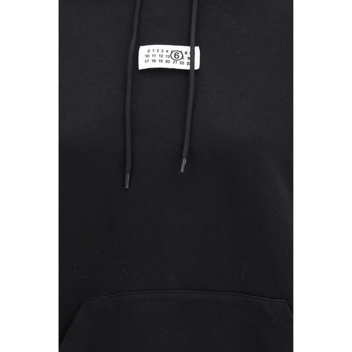 MM6 Black Cotton Sweatshirt - ClickThatClicks 