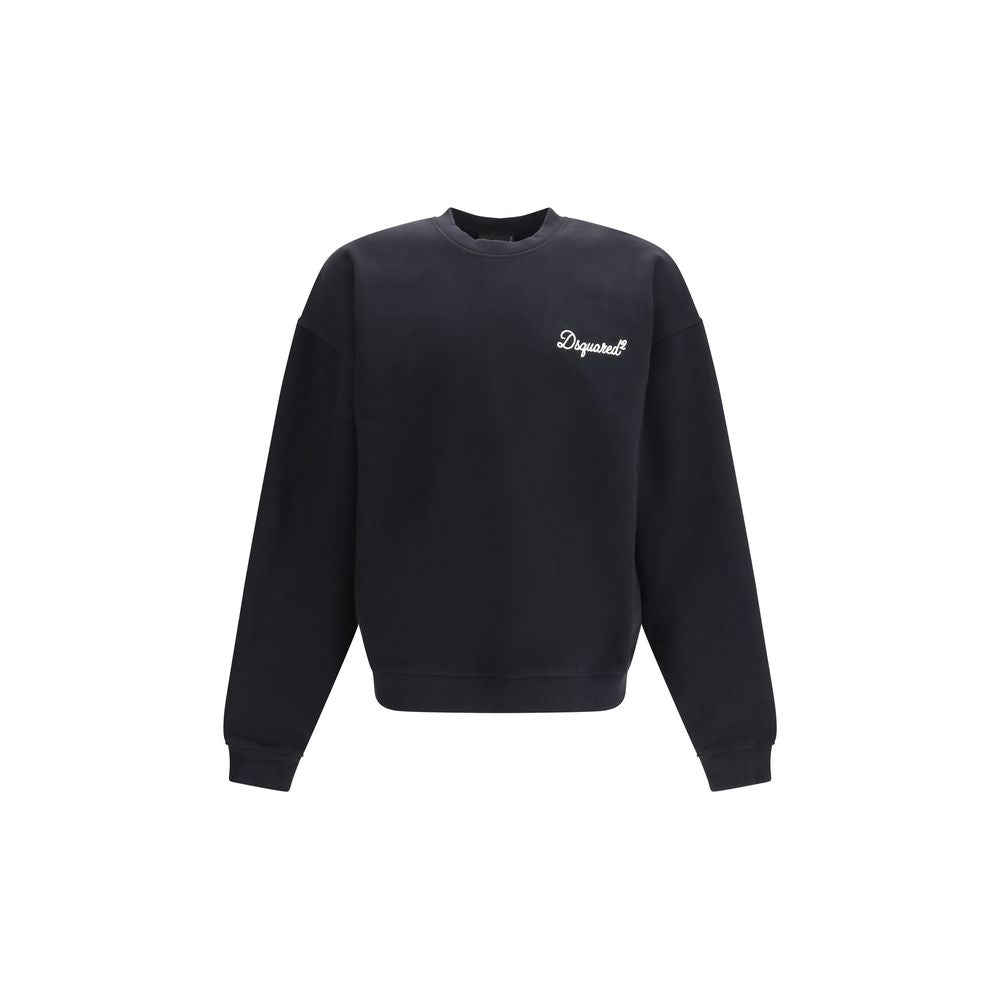 Dsquared² Black Cotton Sweatshirt - ClickThatClicks 