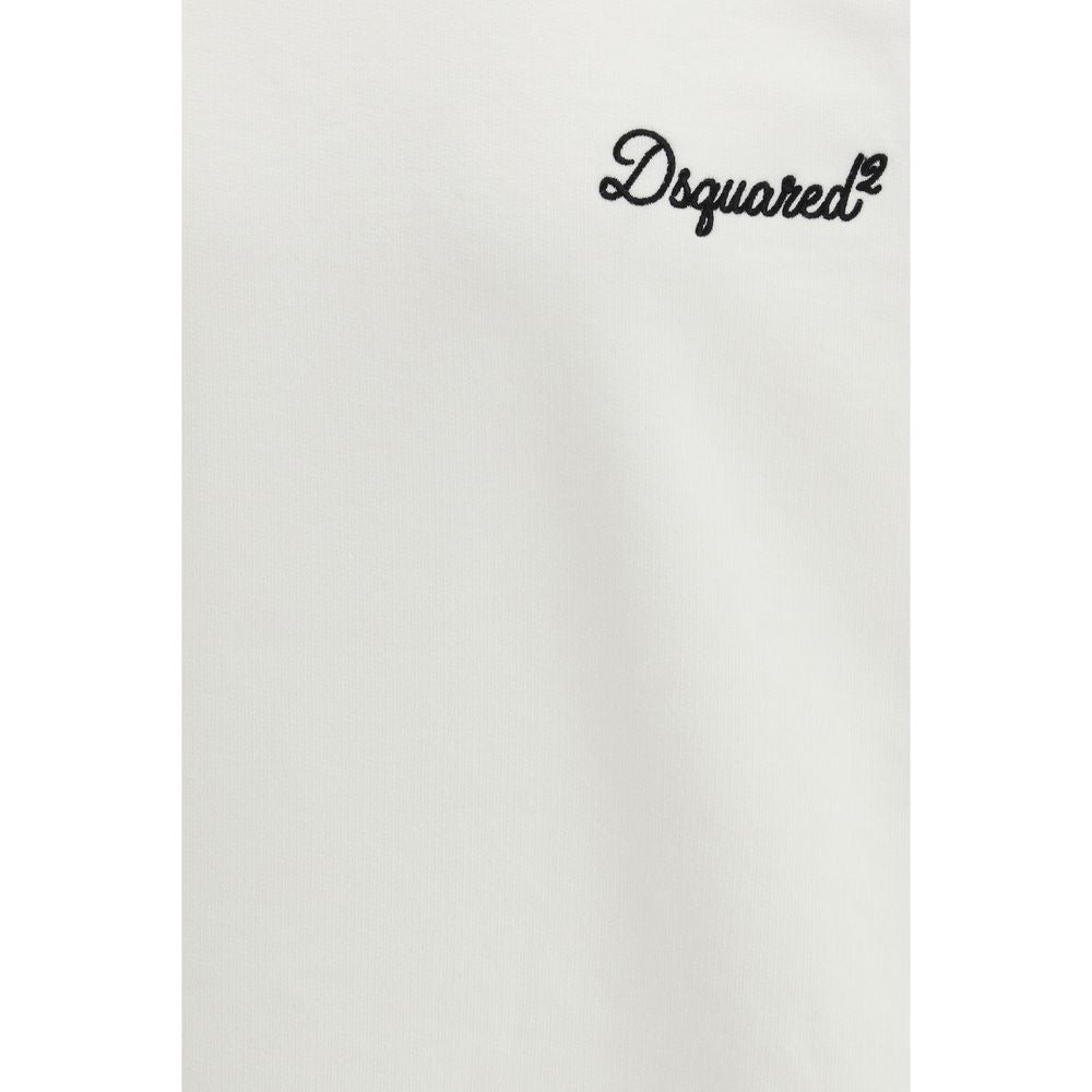 Dsquared² White Cotton Sweatshirt - ClickThatClicks 