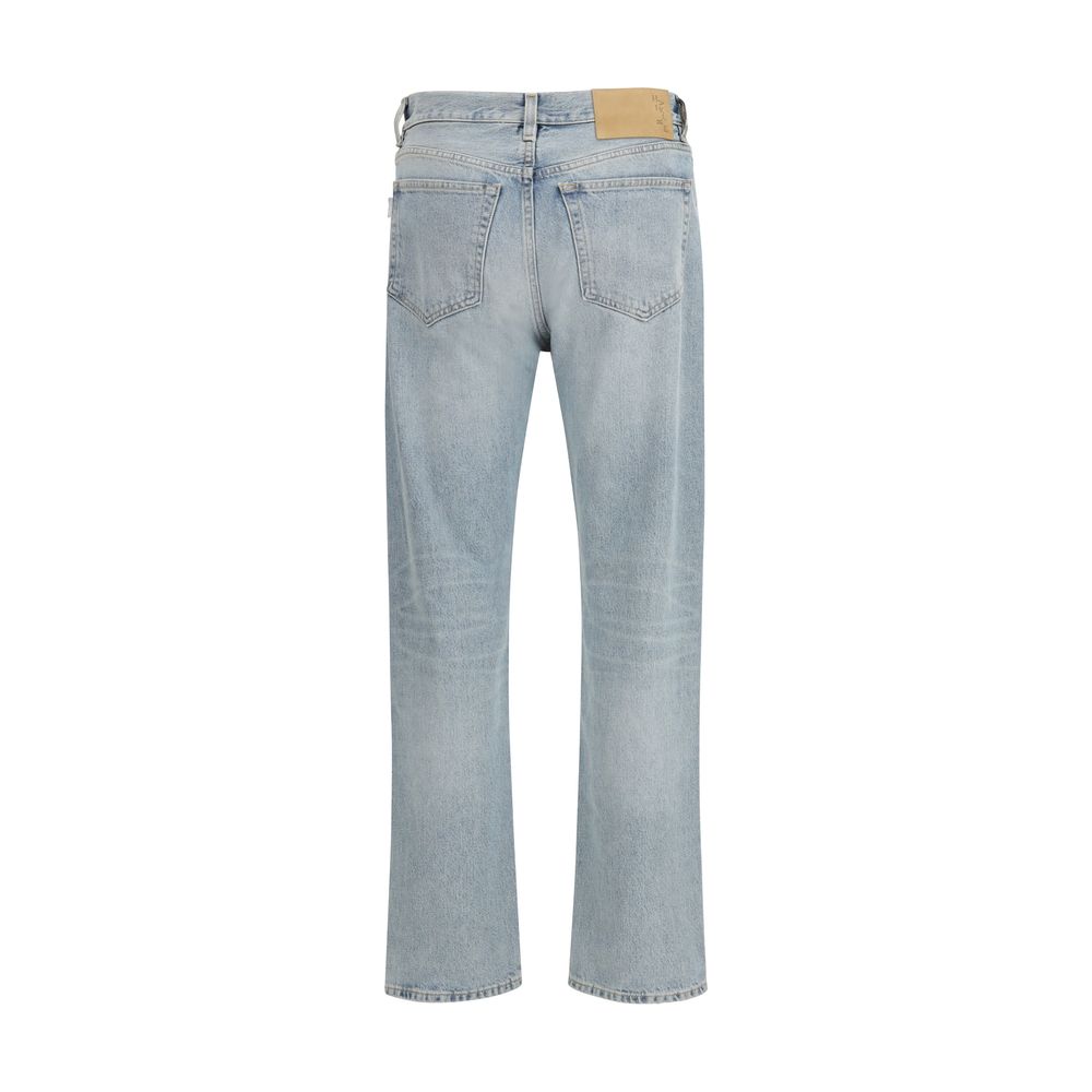 Haikure Blue Cotton Straight-Leg Jeans - ClickThatClicks 