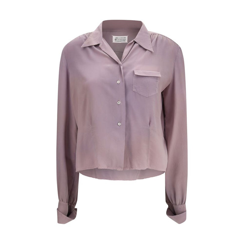 Margiela Purple Silk Dress Shirt - ClickThatClicks 