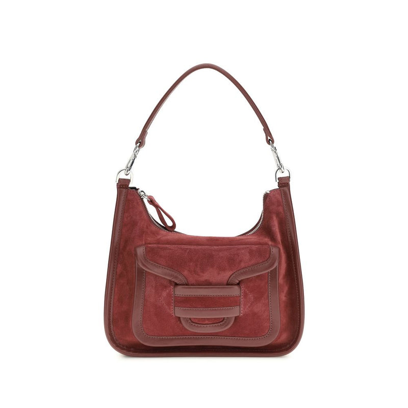 Pierre Hardy Bordeaux Calf Leather Bos Taurus Shoulder Bag - ClickThatClicks 