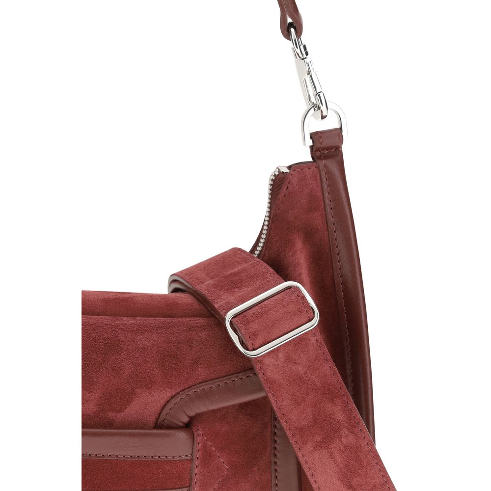 Pierre Hardy Bordeaux Calf Leather Bos Taurus Shoulder Bag - ClickThatClicks 