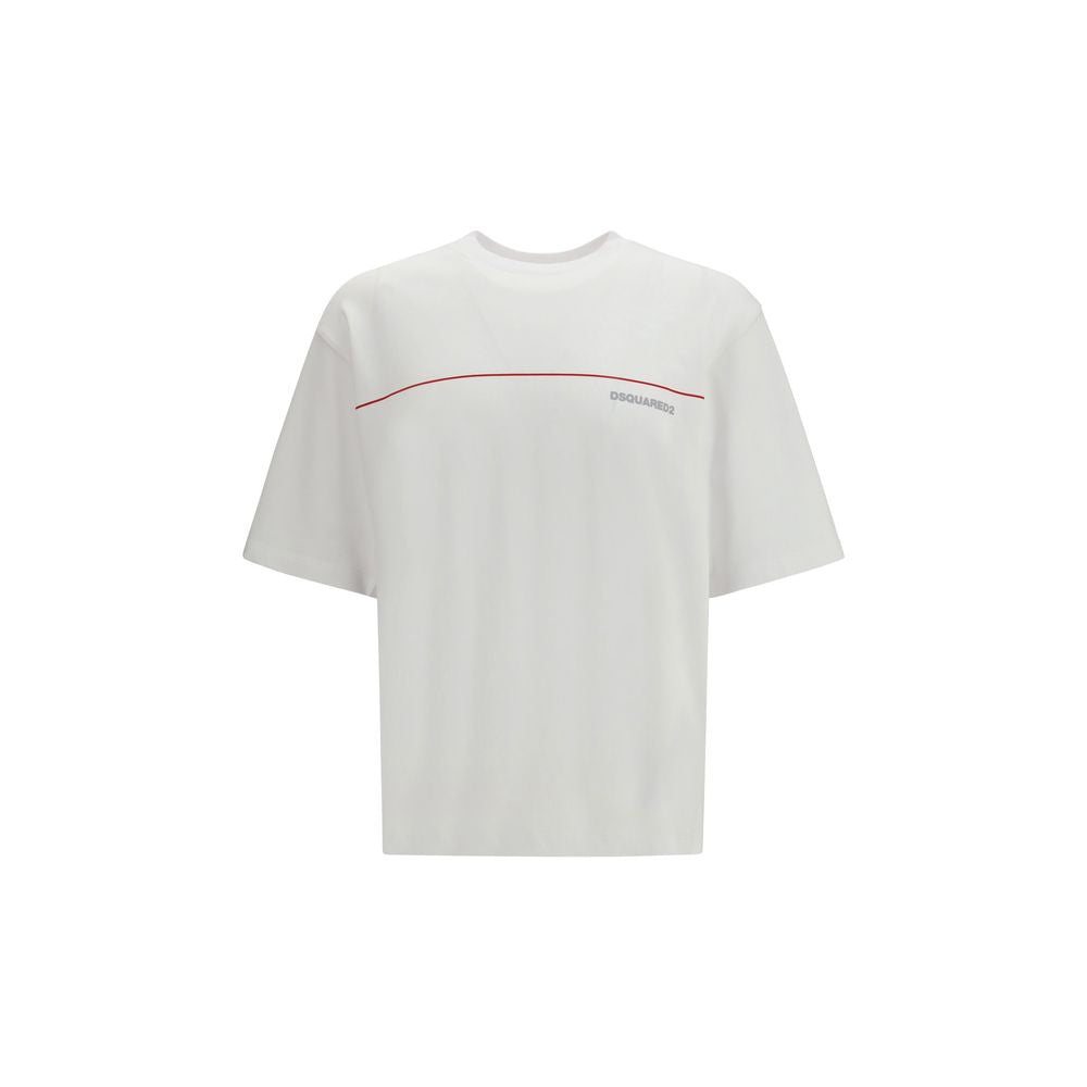 Dsquared² White Cotton T-Shirt - ClickThatClicks 