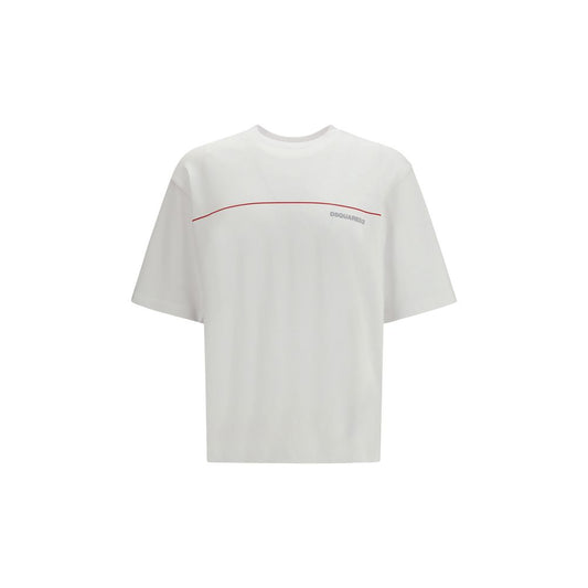 Dsquared² White Cotton T-Shirt - ClickThatClicks 