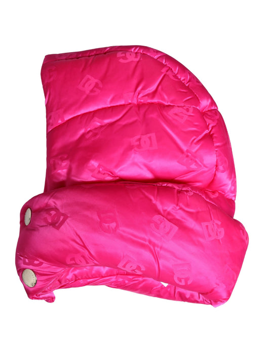 Dolce & Gabbana Men Pink Logo Print Whole Head Wrap Capello Hat - ClickThatClicks 