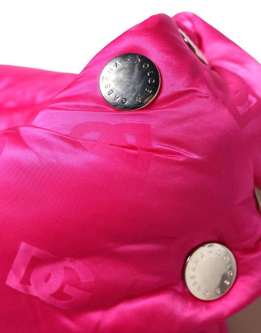 Dolce & Gabbana Men Pink Logo Print Whole Head Wrap Capello Hat - ClickThatClicks 