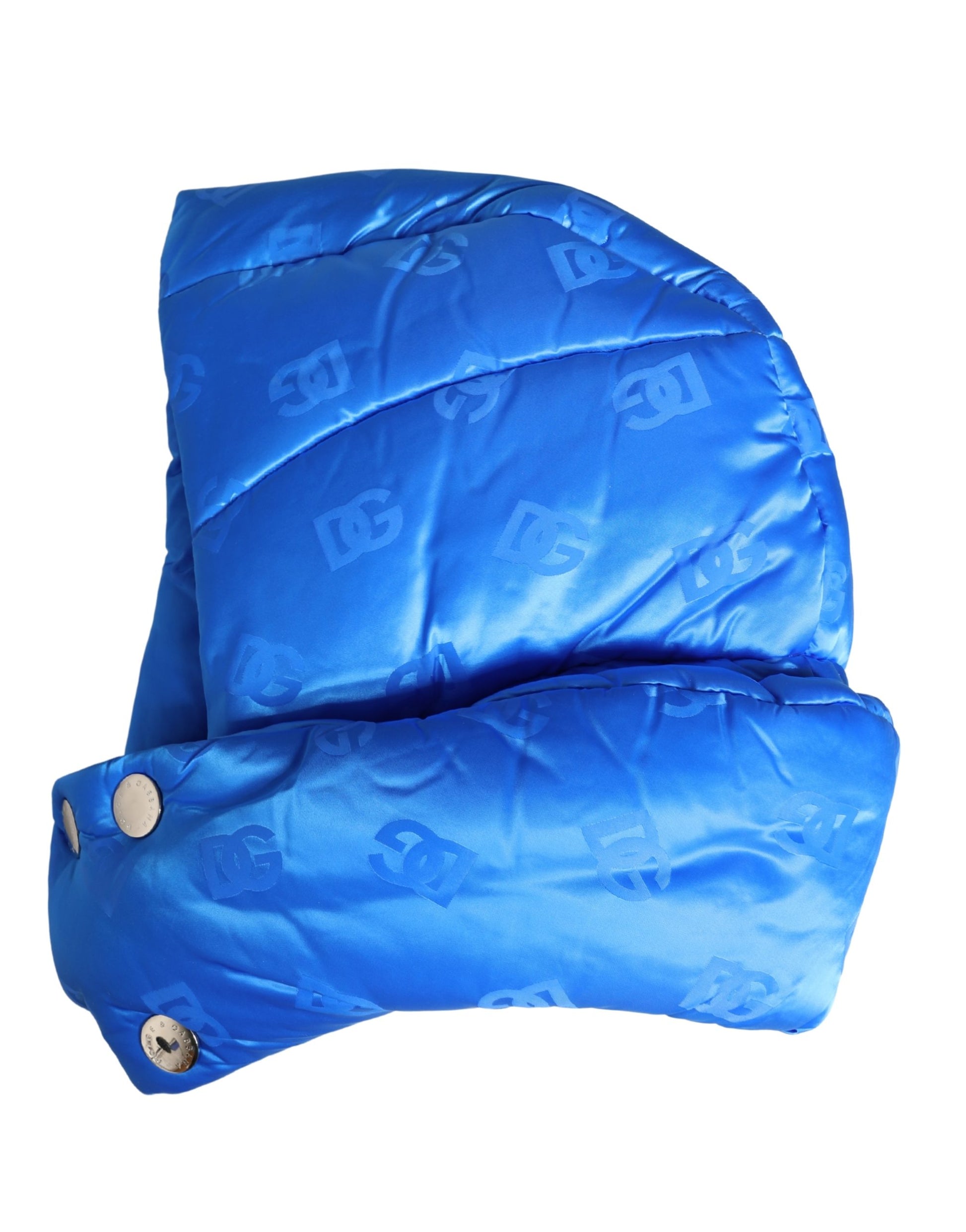 Dolce & Gabbana Men Blue Logo Print Whole Head Wrap Capello Hat - ClickThatClicks 