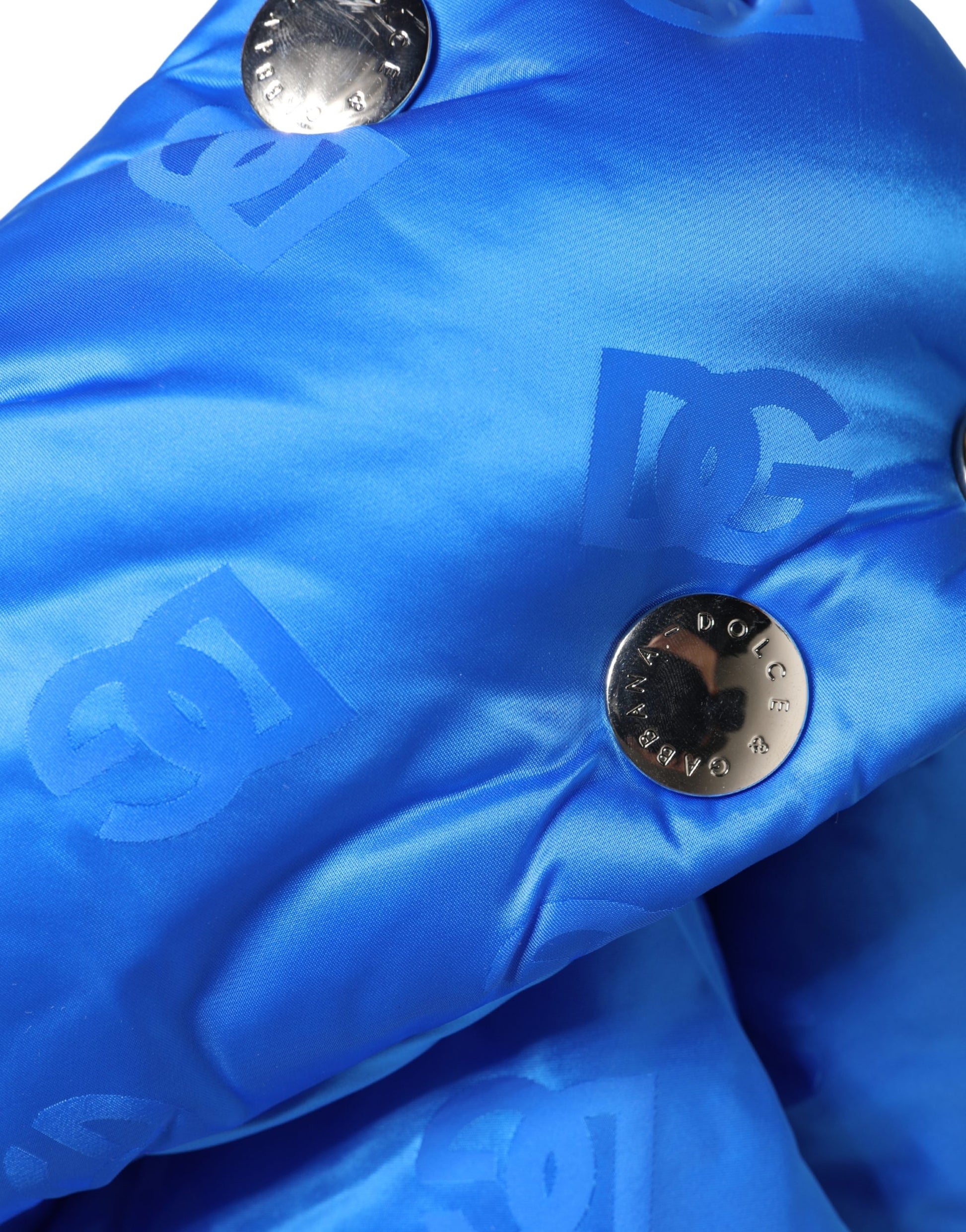 Dolce & Gabbana Men Blue Logo Print Whole Head Wrap Capello Hat - ClickThatClicks 