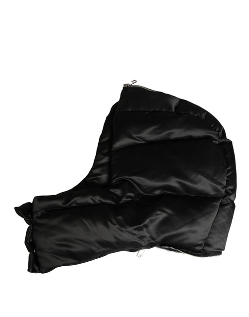 Dolce & Gabbana Black Polyester Whole Head Wrap Capello Hat - ClickThatClicks 